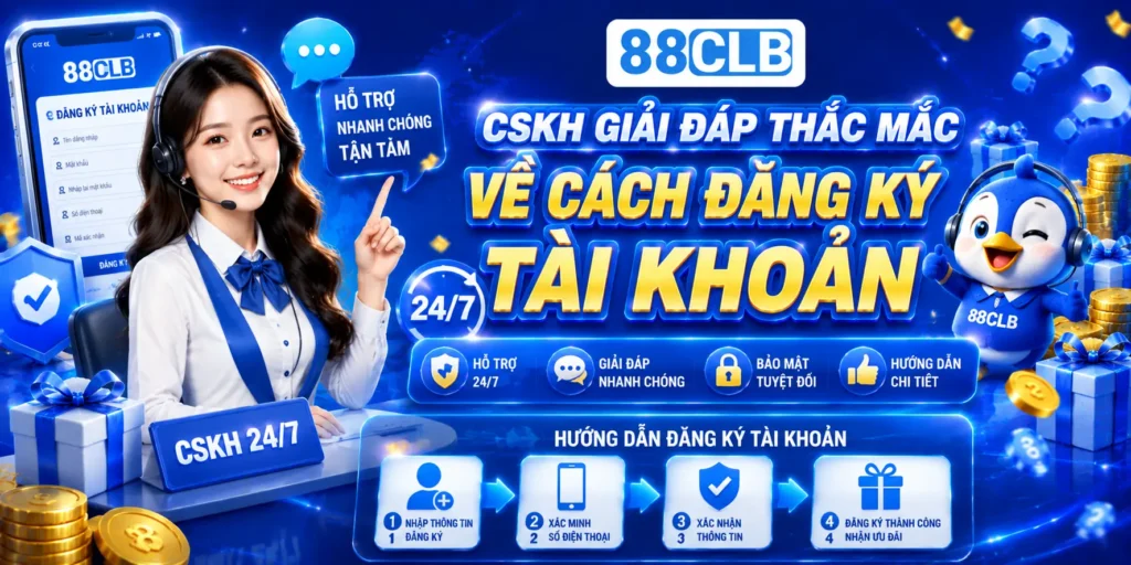 CSKH giải đáp thắc mắc về cách đăng ký tài khoản